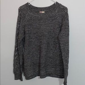 Grey knitted sweater